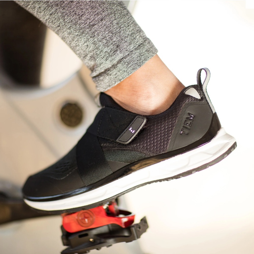 TEIM Black Slip-On Athletic cycle shoes for Women